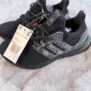 Adidas Ultraboost DNA Running‎ Snake Skin FZ2733 Black Sneakers Shoes Men's  4.5